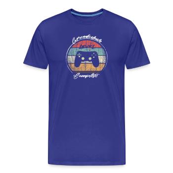 Niveau élémentaire Joueur complet - T-shirt bio Premium Homme - bleu roi - Devant - Damien (186cm)