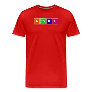 Manga Anime Statement Japanisch Comic Animation - Männer Premium Bio T-Shirt - Rot - Vorne - Damien (186cm)