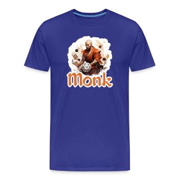 You play a monk in a role-playing game? Perfect - Men's Premium Organic T-Shirt - royal blue - Front - Damien (186cm)