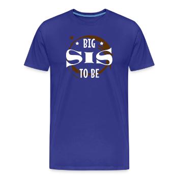 Frère et sœur Amour Big Brother Sis Déclaration - T-shirt bio Premium Homme - bleu roi - Devant - Damien (186cm)