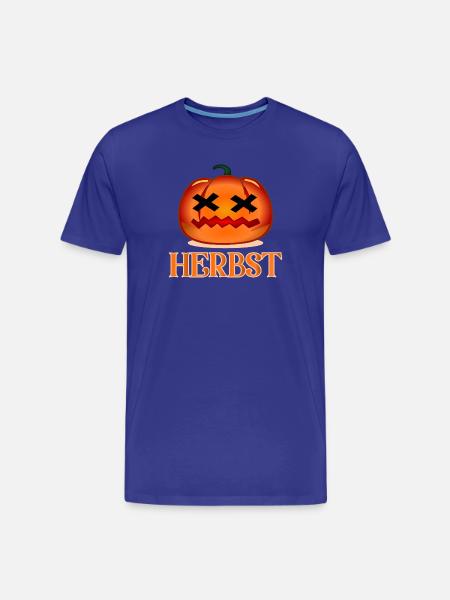 HERBST HALLOWEEN KOSTÜM - Männer Premium Bio T-Shirt - Königsblau