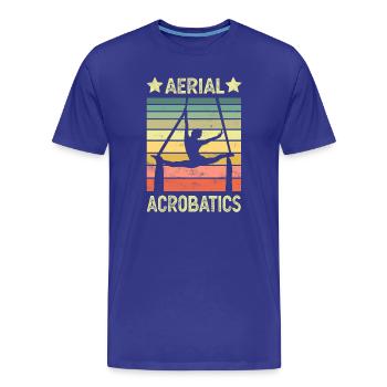 Aerial acrobatics vertical cloth - Men's Premium Organic T-Shirt - royal blue - Front - Damien (186cm)