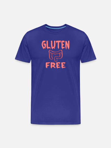 Glutenfree Diet - INTESTINE - Men's Premium Organic T-Shirt - royal blue