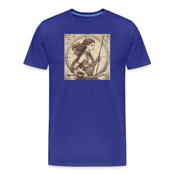 Zodiaque Sagittaire - T-shirt bio Premium Homme - bleu roi - Devant - Damien (186cm)