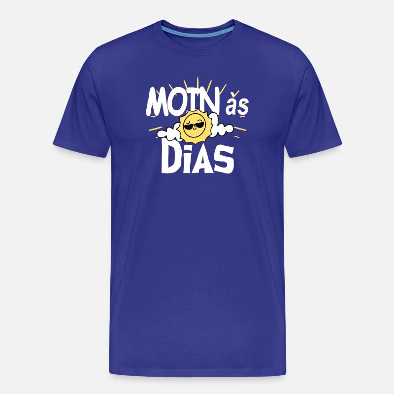 MOINas Dias Sonne - Männer Premium Bio T-Shirt - Königsblau