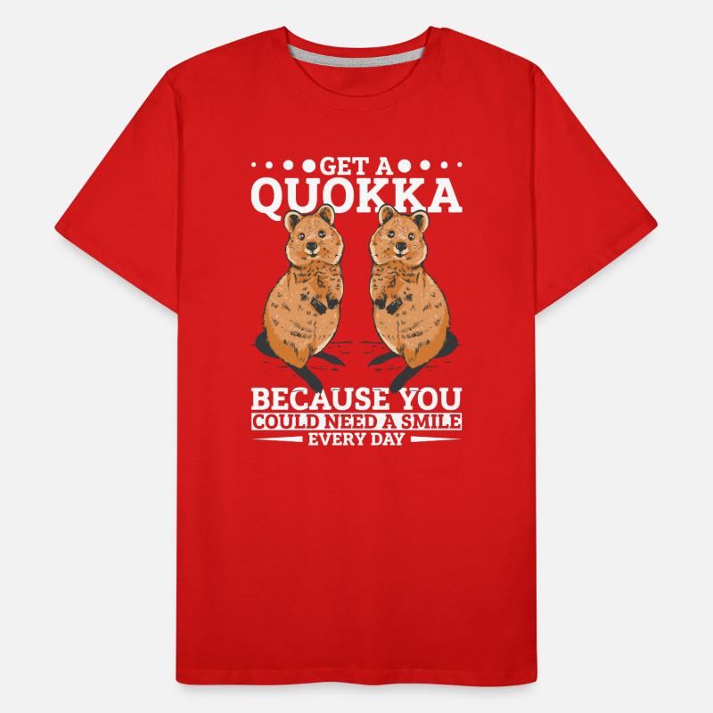 Holen Sie sich einen Quokka Männer Premium Bio T-Shirt