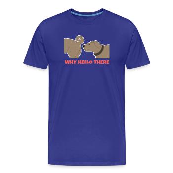 Dog Statement Cuddly Toy Pet Pet - Men's Premium Organic T-Shirt - royal blue - Front - Damien (186cm)
