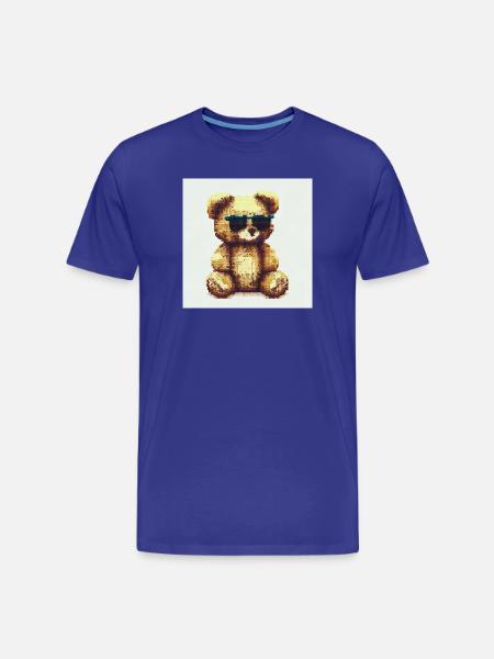 Teddy Cool - Männer Premium Bio T-Shirt - Königsblau