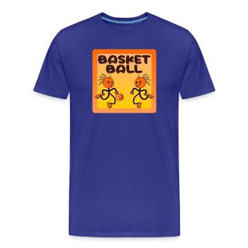 STICK FIGURE BASKETBALL TEAM SPORT - Men's Premium Organic T-Shirt - royal blue - Front - Damien (186cm)