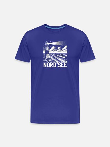 Nordsee - Männer Premium Bio T-Shirt - Königsblau