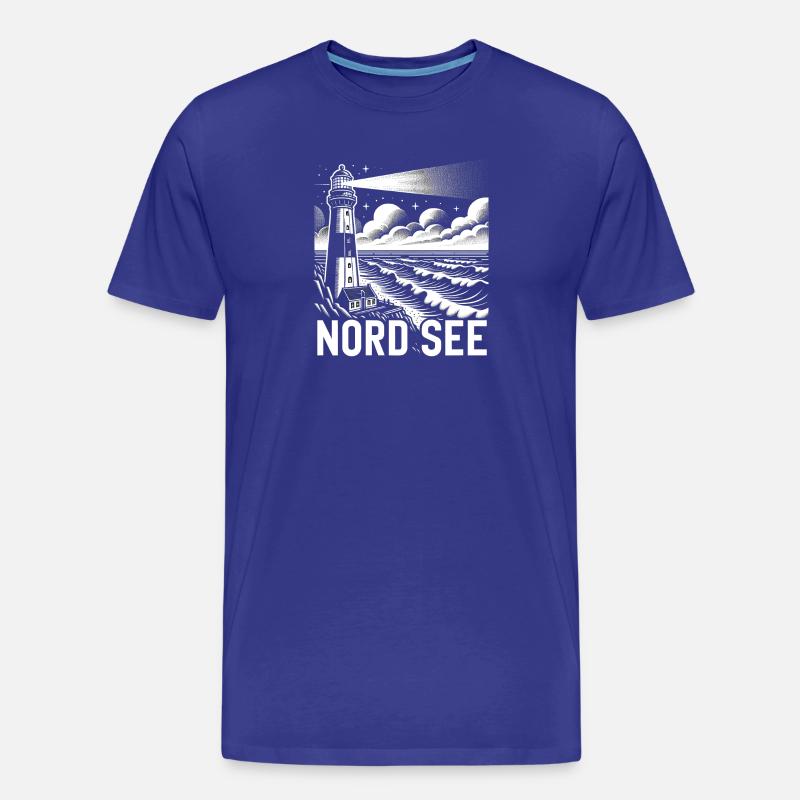 Nordsee - Männer Premium Bio T-Shirt - Königsblau