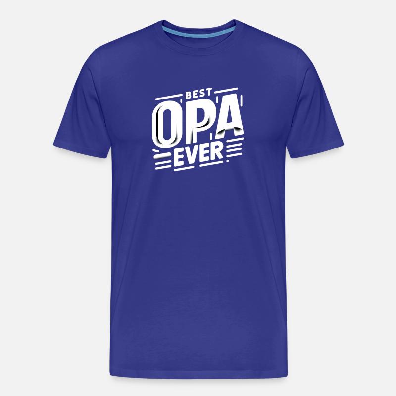 Best Opa Ever - Männer Premium Bio T-Shirt - Königsblau