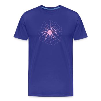 Araignée dans la toile Halloween - T-shirt bio Premium Homme - bleu roi - Devant - Damien (186cm)