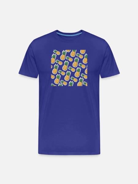 Tasty Pineapple - Men's Premium Organic T-Shirt - royal blue