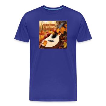 Sensations d Automne - T-shirt bio Premium Homme - bleu roi - Devant - Damien (186cm)