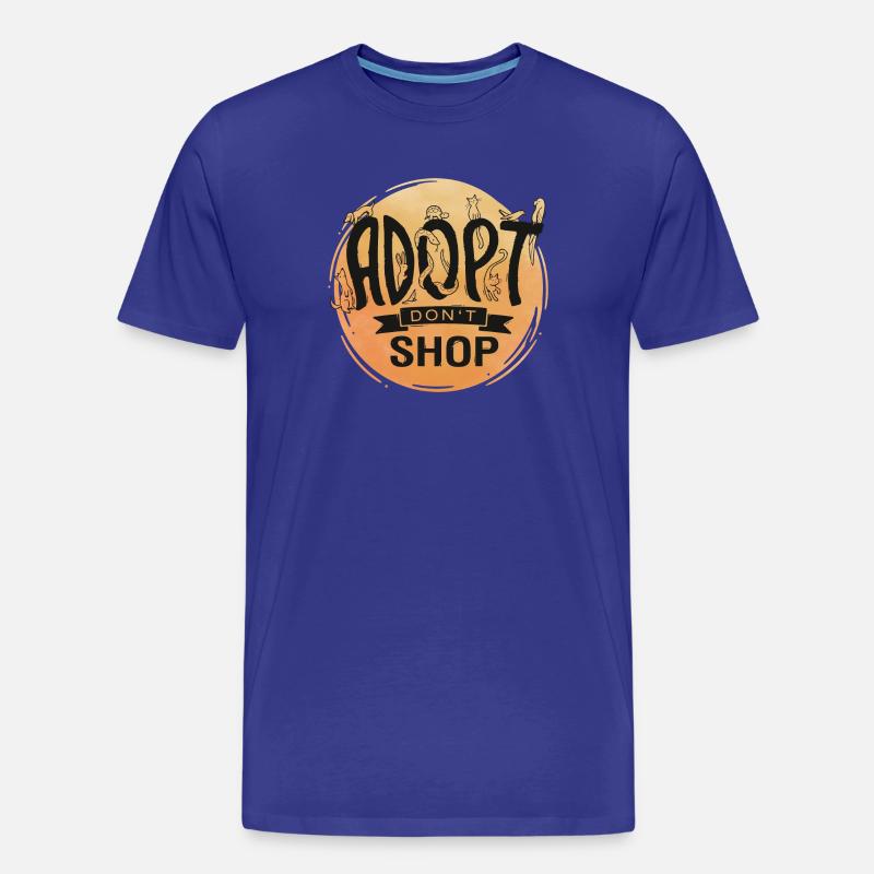 Adopt Don't Shop - Männer Premium Bio T-Shirt - Königsblau
