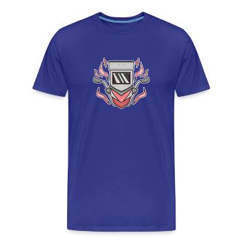 Soudure de serrurerie - T-shirt bio Premium Homme - bleu roi - Devant - Damien (186cm)