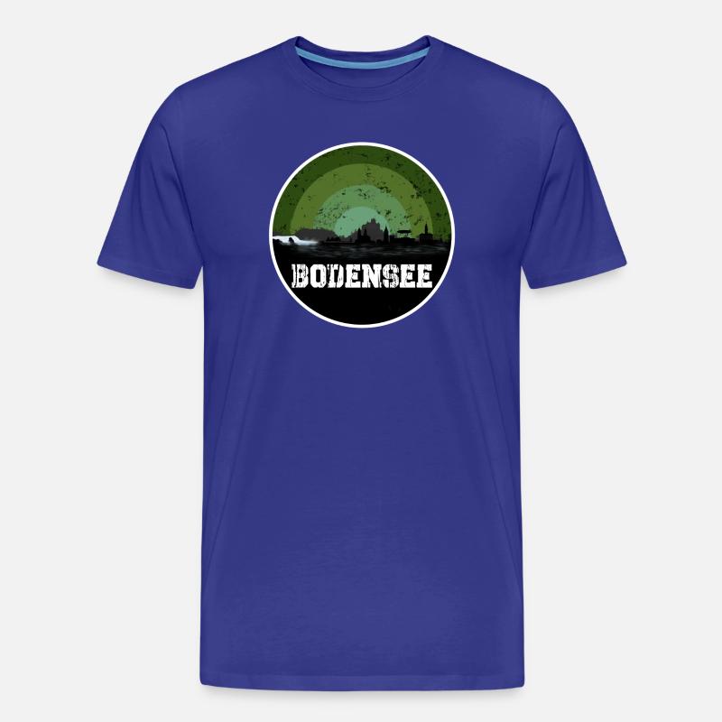 Bodensee Original Skyline - Männer Premium Bio T-Shirt - Königsblau