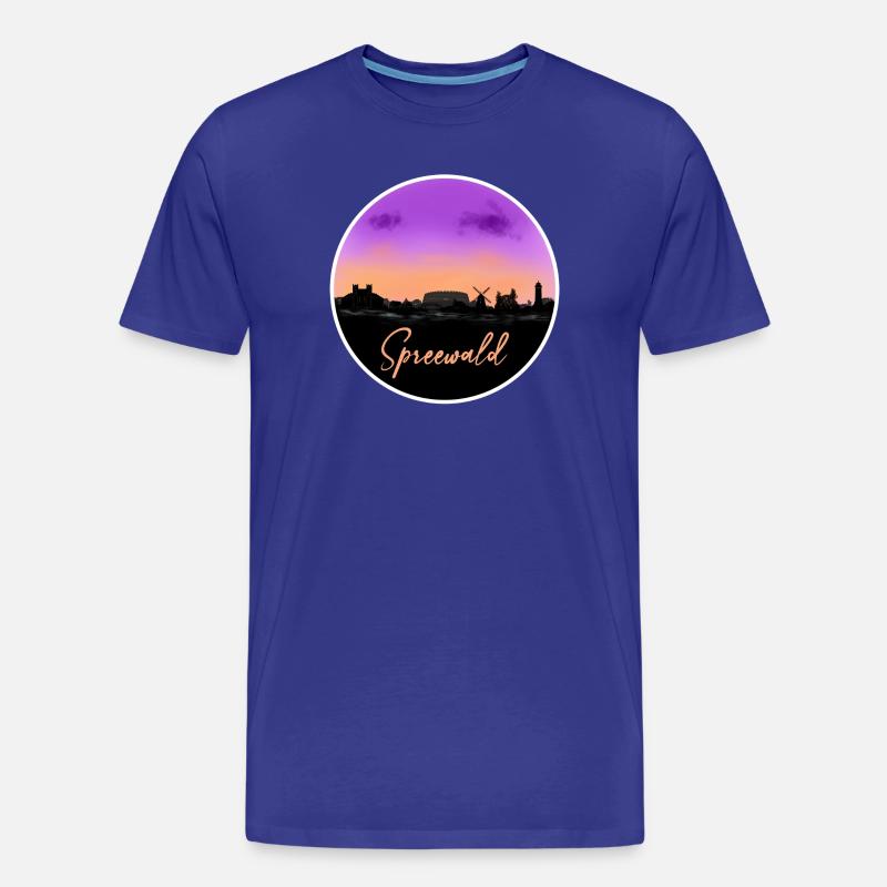 Spreewald Finline Skyline - Männer Premium Bio T-Shirt - Königsblau