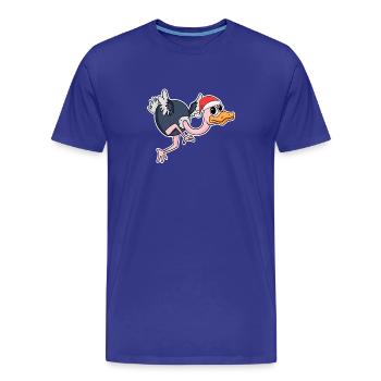Bouquet de Noël - T-shirt bio Premium Homme - bleu roi - Devant - Damien (186cm)