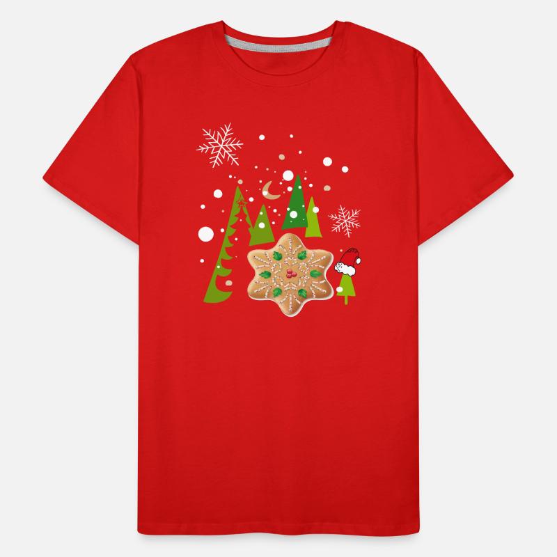 Advent, gingerbread, biscuits Men's Premium Organic T-Shirt
