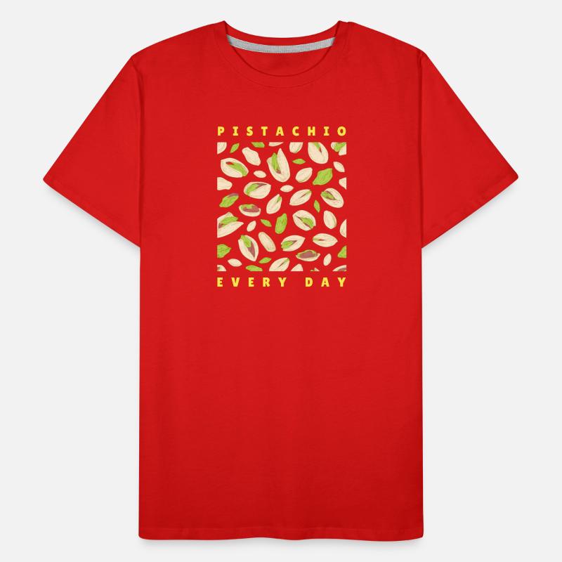 Pistachio Nuts Pattern for Apparel Men's Premium Organic T-Shirt