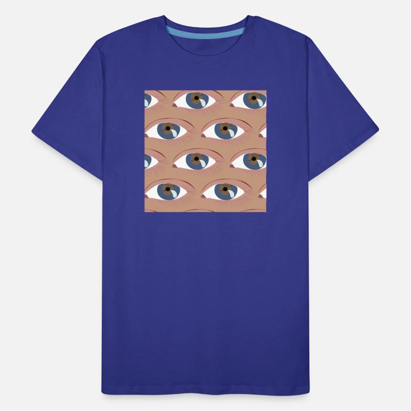 Die Augen aufgereiht Männer Premium Bio T-Shirt