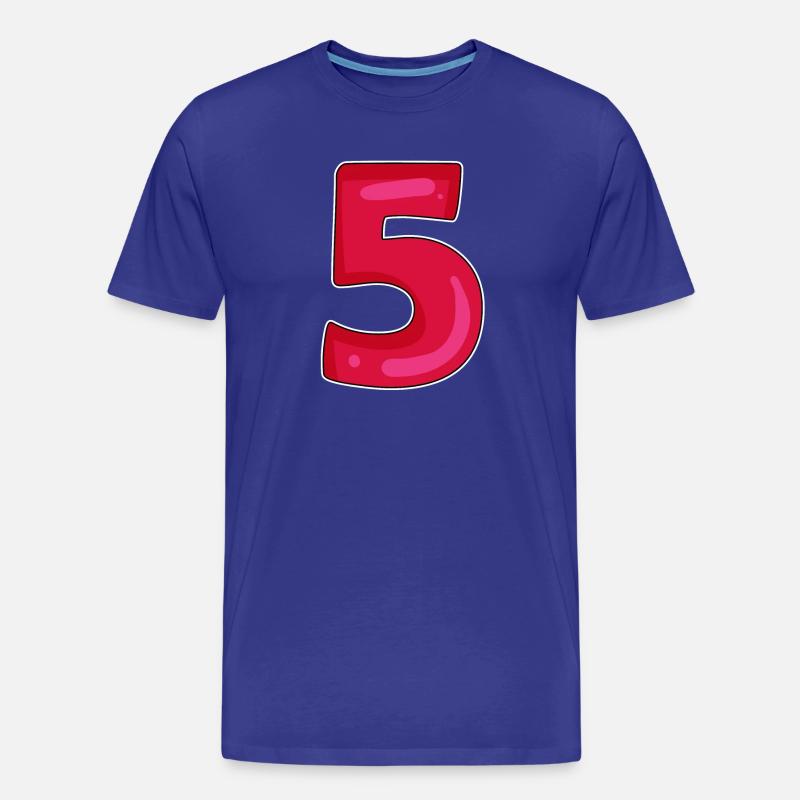 5 - Männer Premium Bio T-Shirt - Königsblau