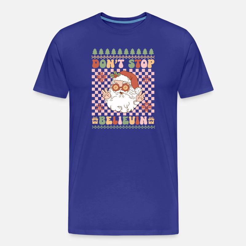 Hässlicher Weihnachtspullover - Männer Premium Bio T-Shirt - Königsblau