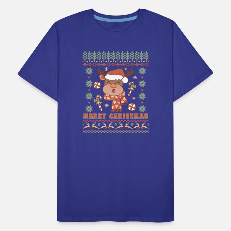 Hässlicher Weihnachtspullover Männer Premium Bio T-Shirt