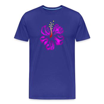 KIANA (purple) - Men's Premium Organic T-Shirt - royal blue - Front - Damien (186cm)