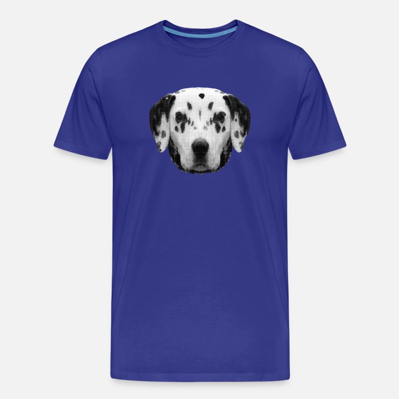 shirts mann, Dalmatinerkopf - Männer Premium Bio T-Shirt - Königsblau