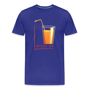 drink me in a frame - Männer Premium Bio T-Shirt - Königsblau - Vorne - Damien (186cm)