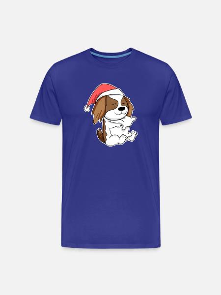 Cavalier King Charles Spaniel Hund Tier - Männer Premium Bio T-Shirt - Königsblau