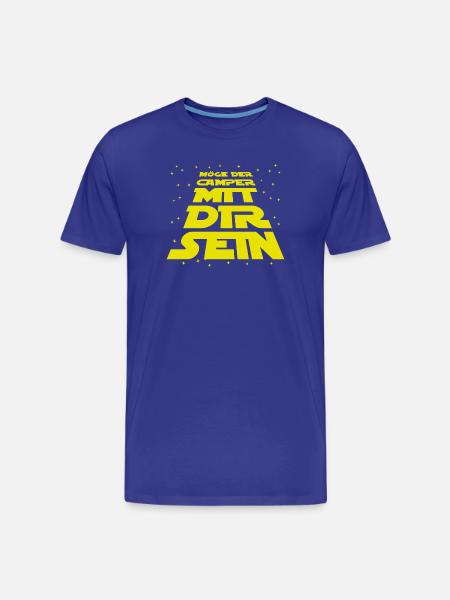 Wanderer Statement Camping Campen Urlaub Campen - Männer Premium Bio T-Shirt - Königsblau
