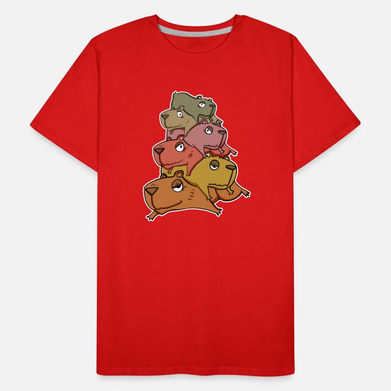 Capybara Tas de Capybara T-shirt bio Premium Homme