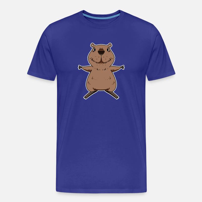 Capybara - Männer Premium Bio T-Shirt - Königsblau