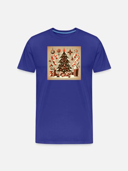 Weihnachts Design 1 - Männer Premium Bio T-Shirt - Königsblau