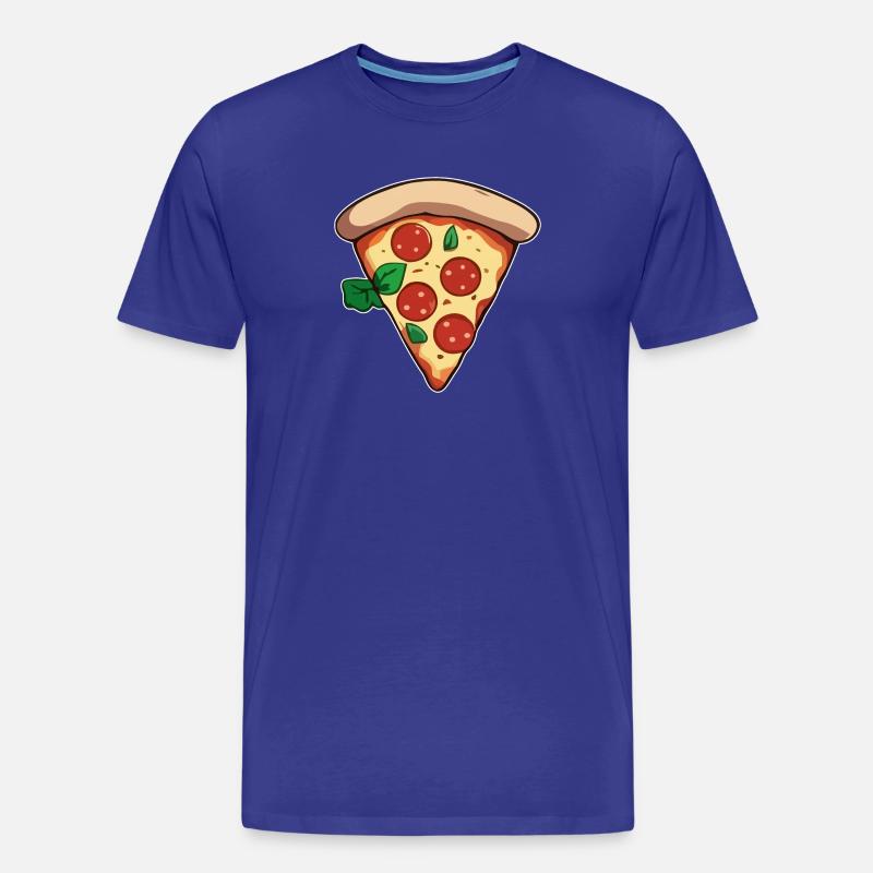 Pizza - Männer Premium Bio T-Shirt - Königsblau