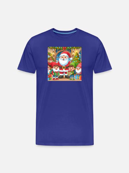 Christmas Design 10 - Men's Premium Organic T-Shirt - royal blue
