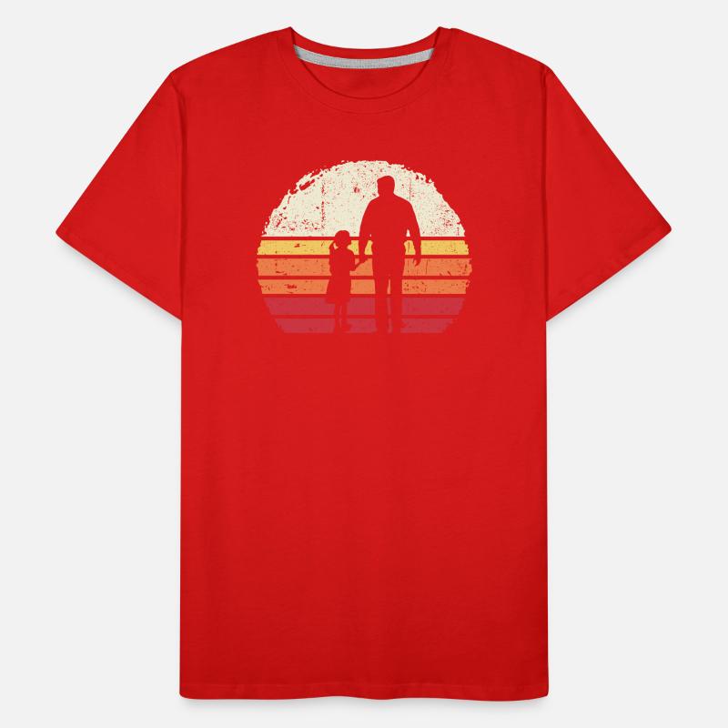 Sunset Walk Silhouette Männer Premium Bio T-Shirt