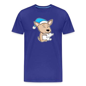 Chihuahua Sleeping Fatigue Dog Dog Breed - Men's Premium Organic T-Shirt - royal blue - Front - Damien (186cm)