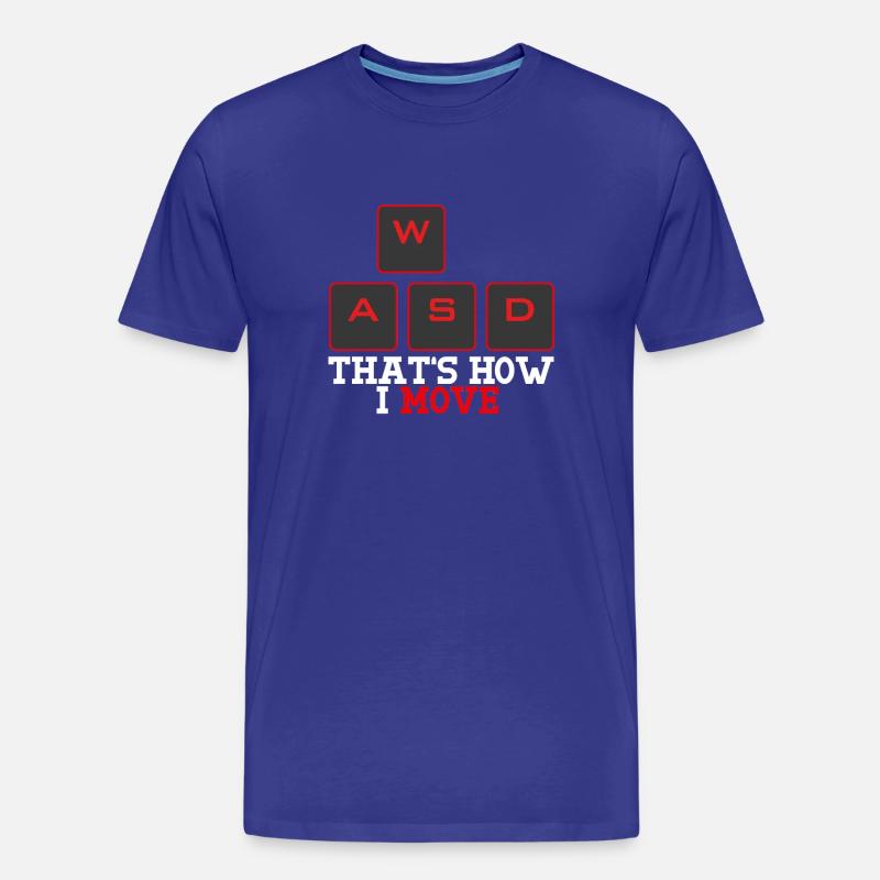 WASD That's how I move - Männer Premium Bio T-Shirt - Königsblau