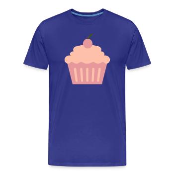 Cupcake - Men's Premium Organic T-Shirt - royal blue - Front - Damien (186cm)
