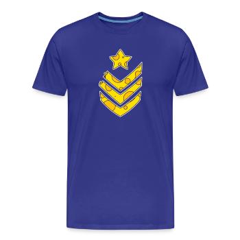 Armee Soldat Lustig Käse Symbol - Männer Premium Bio T-Shirt - Königsblau - Vorne - Damien (186cm)