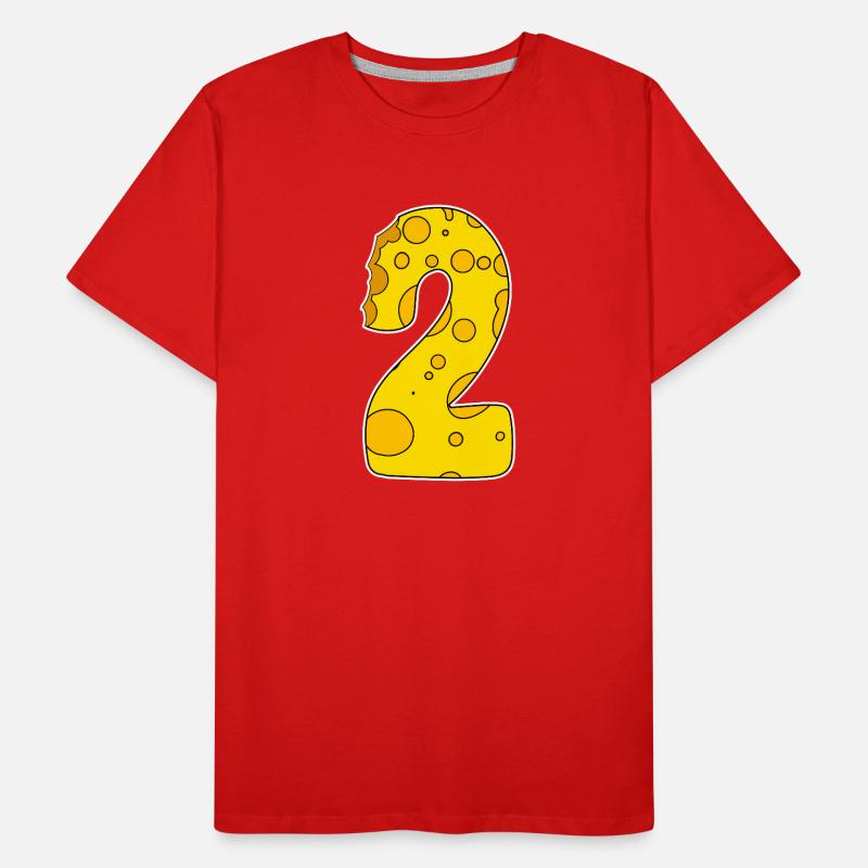 Number 2 - Two - Second Men's Premium Organic T-Shirt
