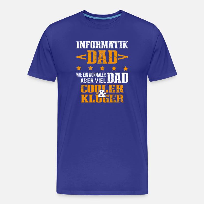 Informatiker Vater Programmierer Technik-Nerd - Männer Premium Bio T-Shirt - Königsblau