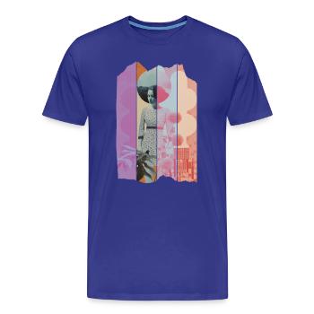Shades of colors - Men's Premium Organic T-Shirt - royal blue - Front - Damien (186cm)