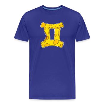 Sternzeichen Zwillinge Symbol - Männer Premium Bio T-Shirt - Königsblau - Vorne - Damien (186cm)