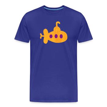 Sous-marin, Enfants, Pépinière, Sous l’eau, Mer, Océan - T-shirt bio Premium Homme - bleu roi - Devant - Damien (186cm)